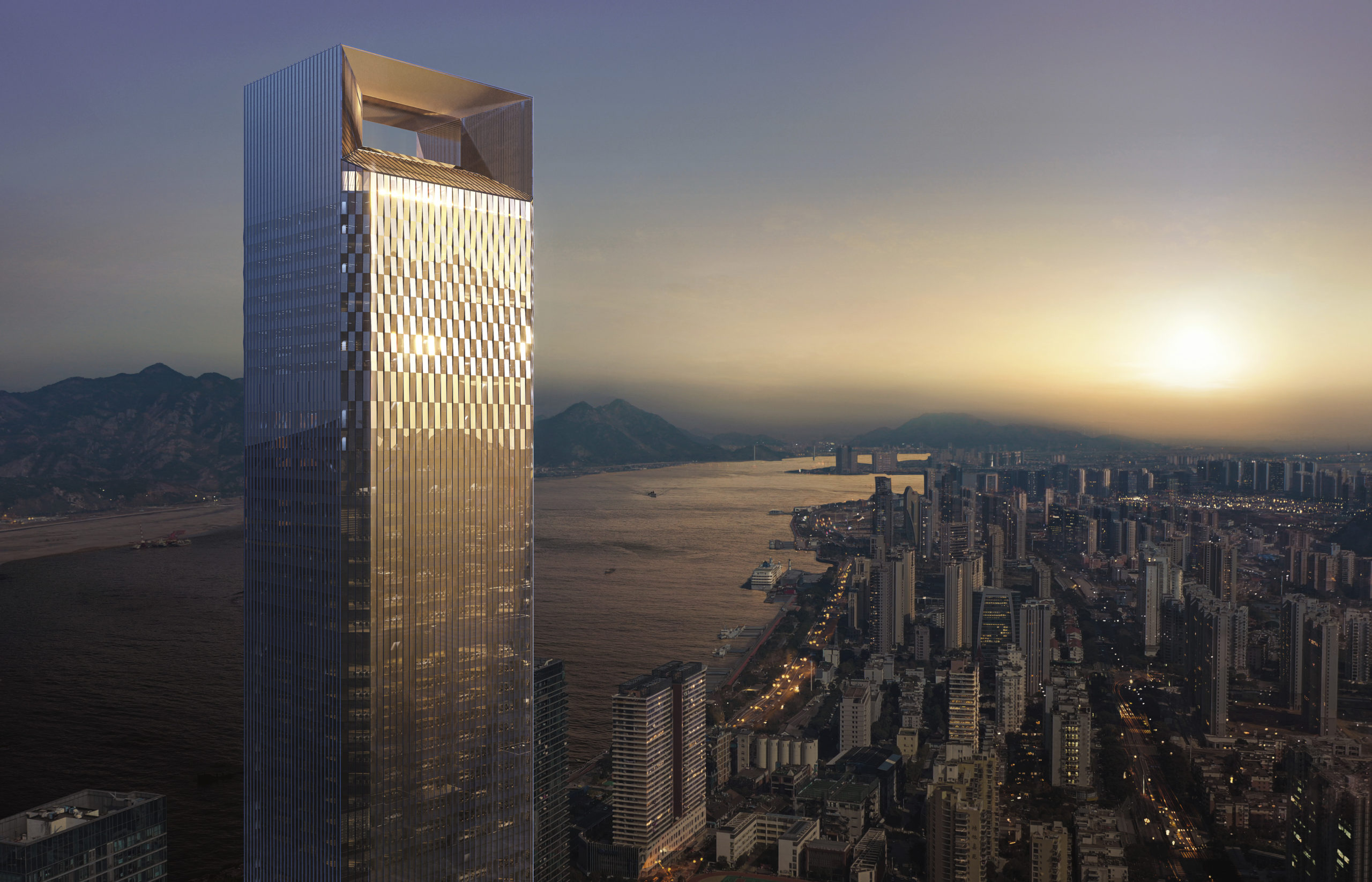Wenzhou Lucheng Plaza Landmark Tower SOM