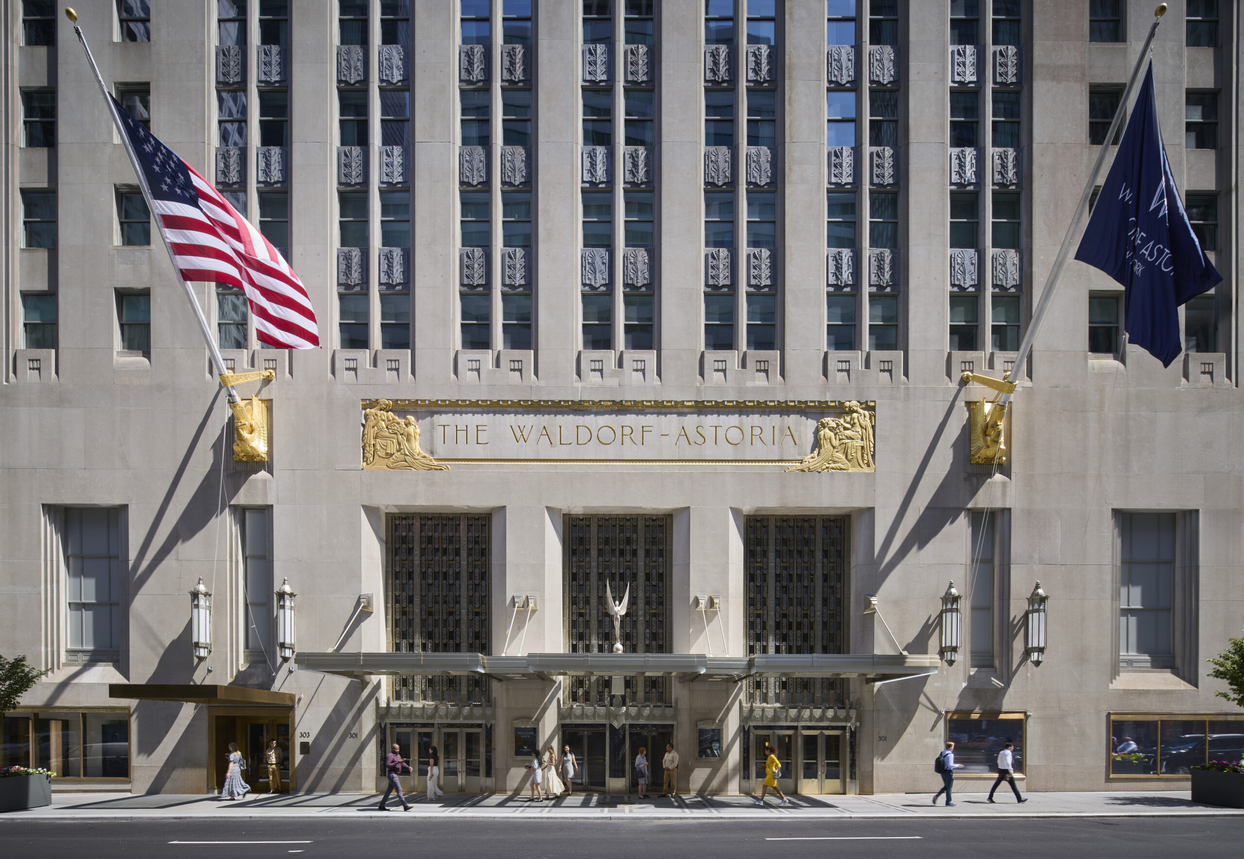 Интерьер Waldorf Astoria