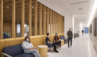 Interior view of radiology waiting area.