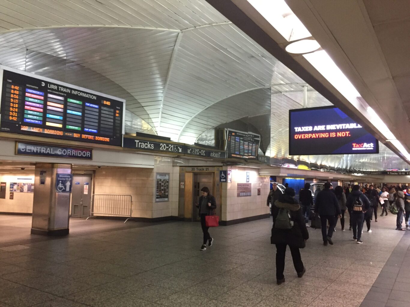 Slide 2 of 2, LIRR concourse before