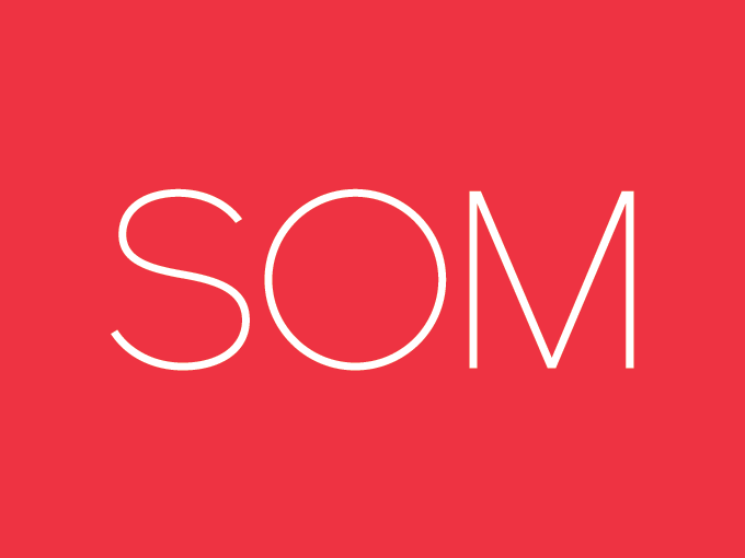 Slide 1 of 1, SOM Red Logo