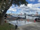 Bio-cement installation on Governors Island
