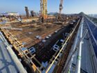 topping out aerial construction photo of HKUST
