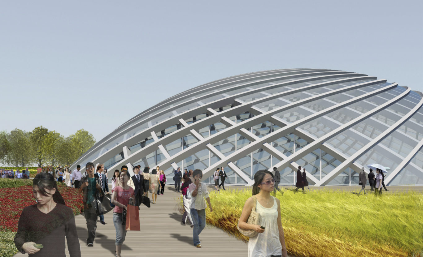 Slide 1 of 4, Tianjin High-Speed Rail Station