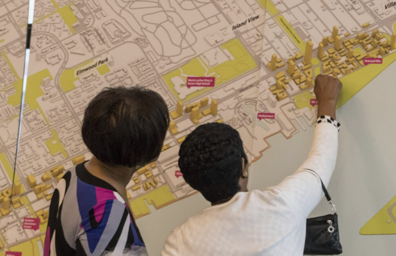 Slide 7 of 7, Detroit East Riverfront Framework Plan