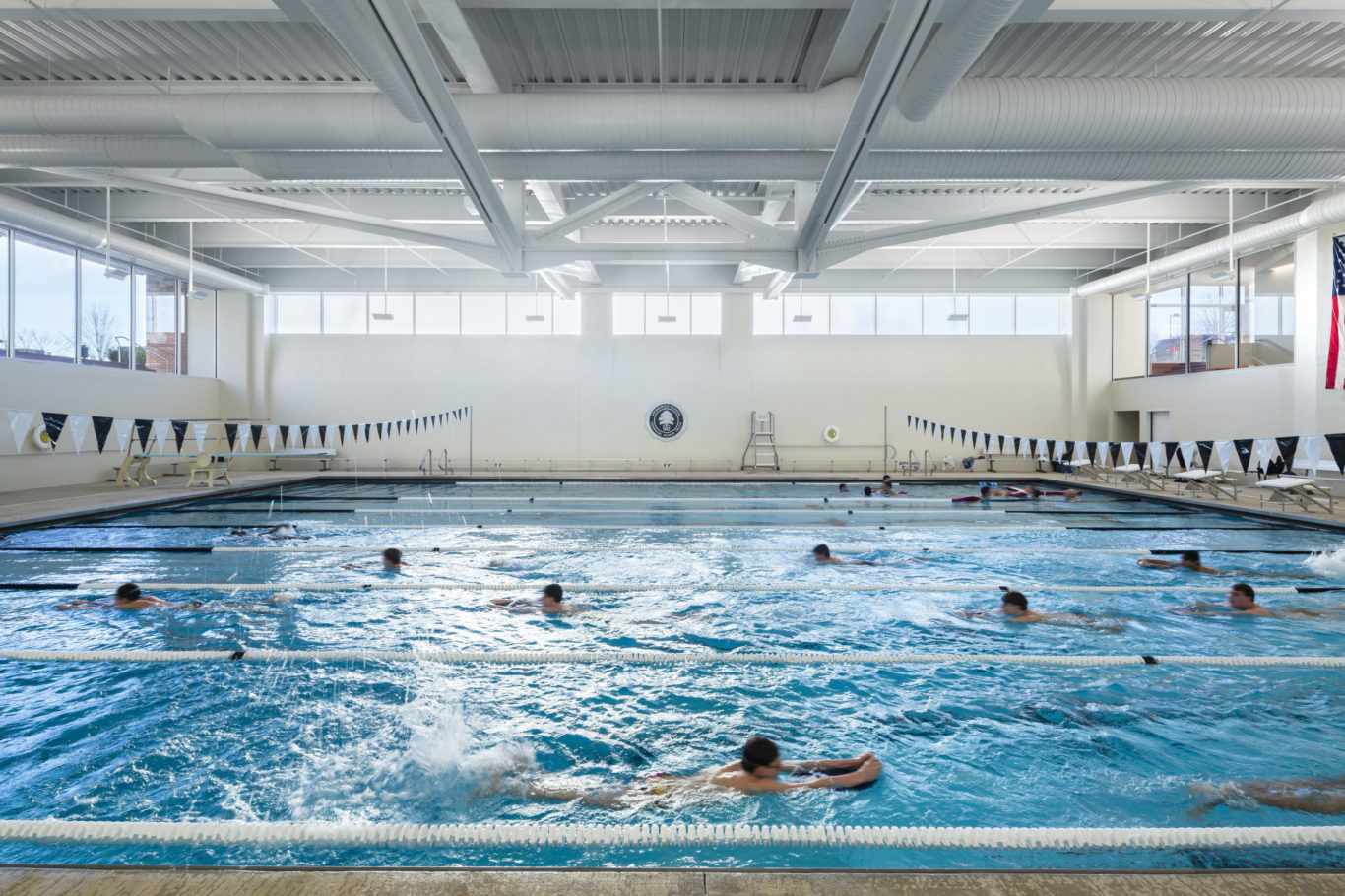 Slide 1 of 8, Brunswick School – Natatorium