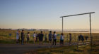 UC Merced’s cross country running team at sunrise. Photos: Dave Burk © SOM