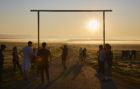 UC Merced’s cross country running team at sunrise. Photos: Dave Burk © SOM