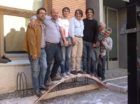Members of the first Timbrel Vault Workshop (2012) put their creation to the test