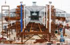 Construction work on Terminal 1’s southeast pier.