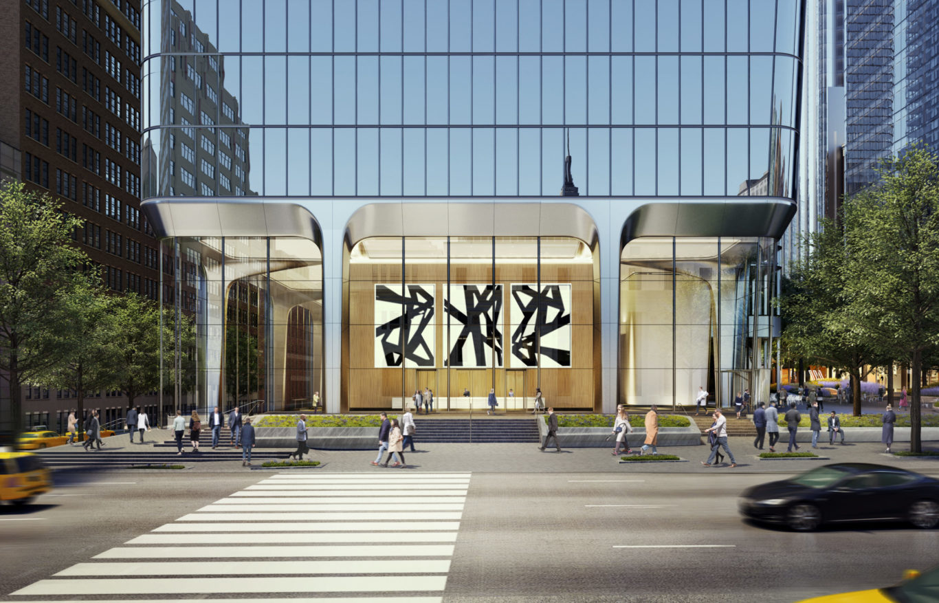 Slide 7 of 7, Two Manhattan West Lobby