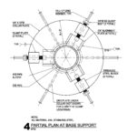 Structural diagrams of base support for "Weather Field No. 1." ©SOM