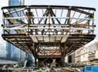 The steel frame of One Manhattan West