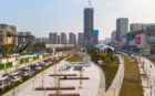 Jinan Ribbon Park under construction