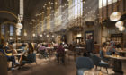 Dining in concourse at 30th Street Station, Philadelphia