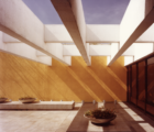 A sun-filled courtyard